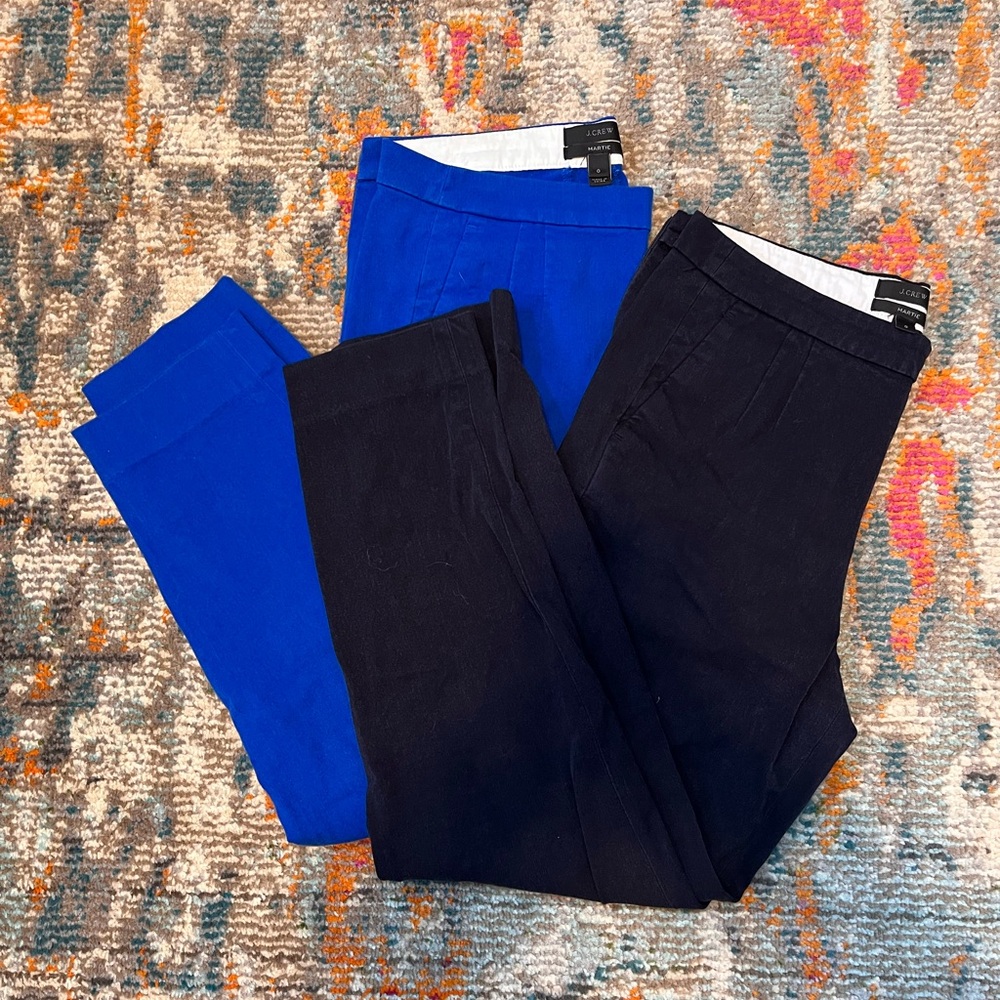 2 Pairs J. Crew Martie Pants